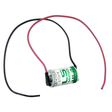 SAFT LS14250_WIRE 1/2AA Battery Wire 3.6V 1200mAh Lithium for RFID, Meter LS14250_WIRE